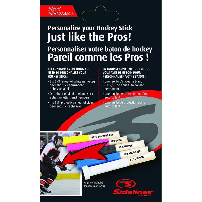 Sidelines Hockey Stick Labels