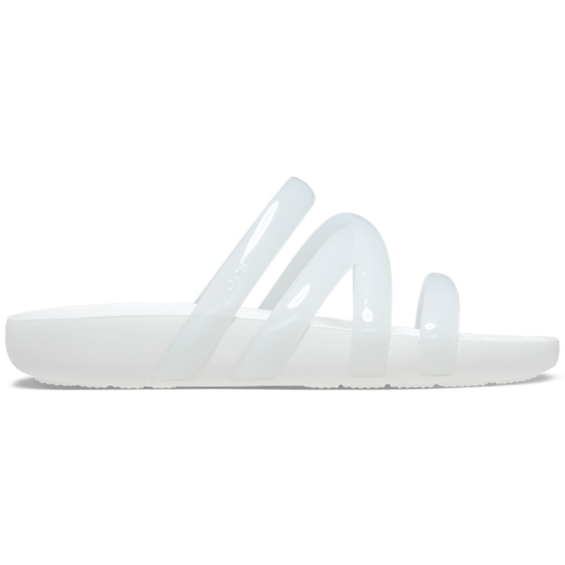 Splash Glossy Strappy Sandal WHITE 6.0