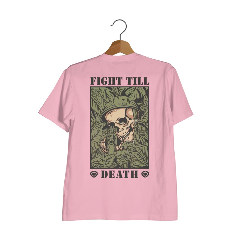 Till Death Tee S Cotton Pink 100% Organic Cotton