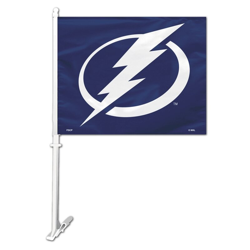 The Sports Vault NHL Tampa Bay Lightning 2-Sided Car Flag Tampa Bay Lightning
