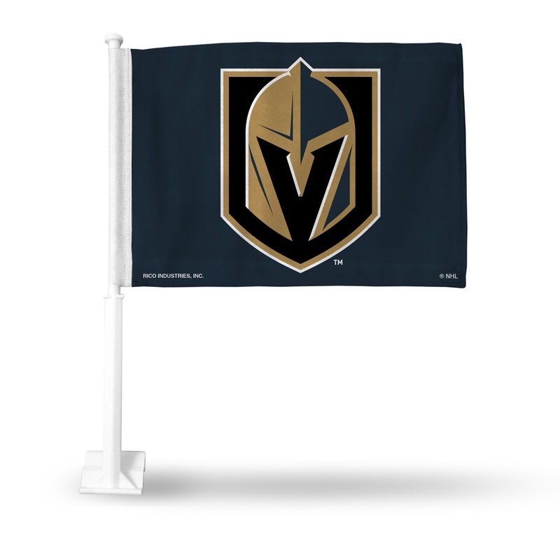 The Sports Vault NHL Vegas Golden Knights 2-Sided Car Flag Vegas Golden Knights