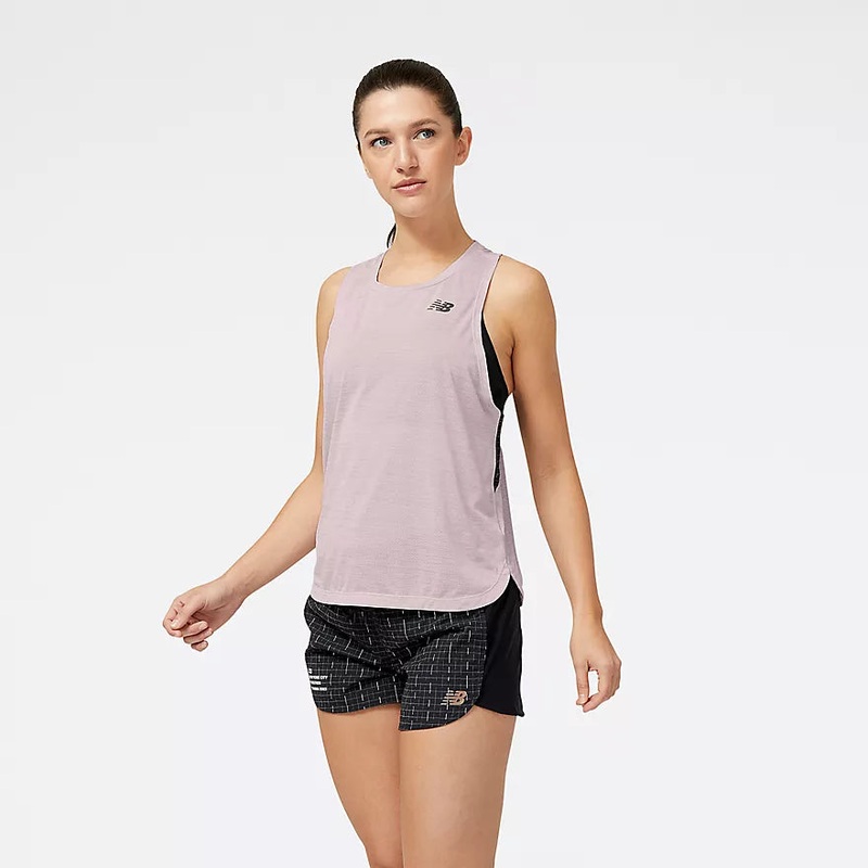 Women’s Impact Run Luminous Tank STONE PINK HEATHER S