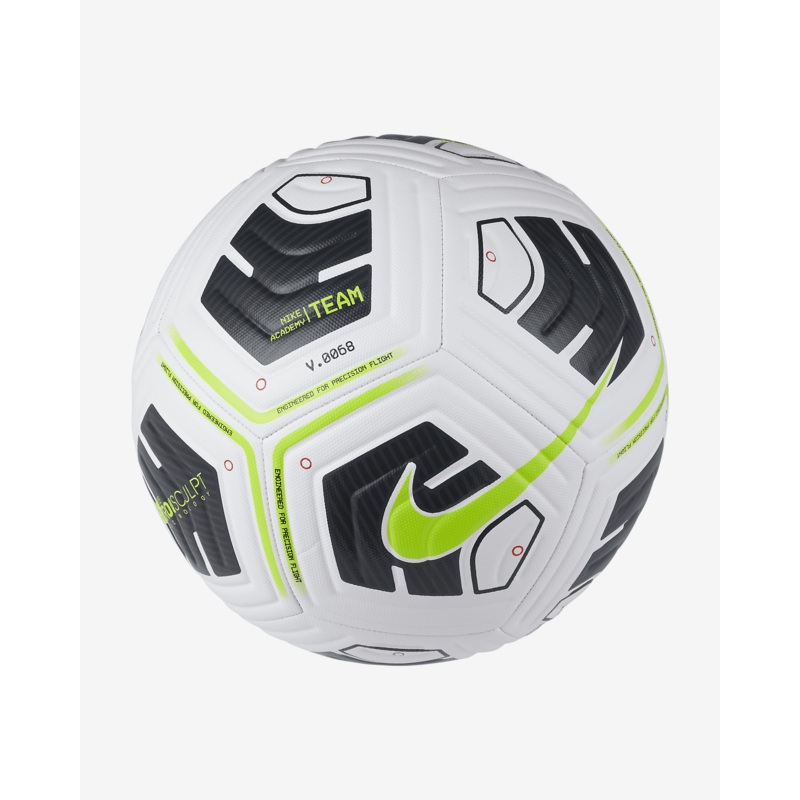 Academy Soccer Ball 3 White/Black/Volt