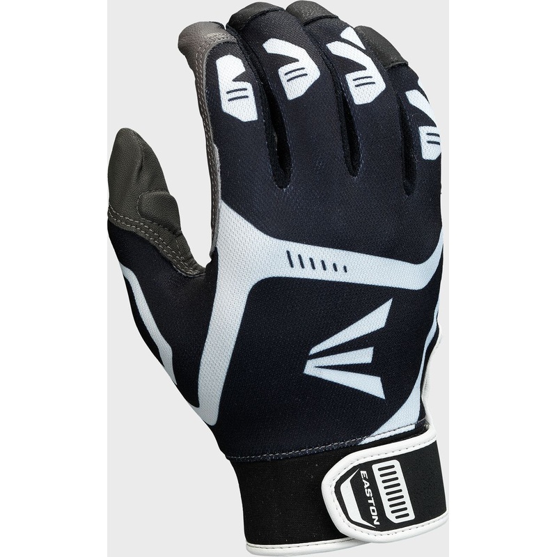 Easton Adult Gametime VRS Batting Gloves GREY/BLACK M