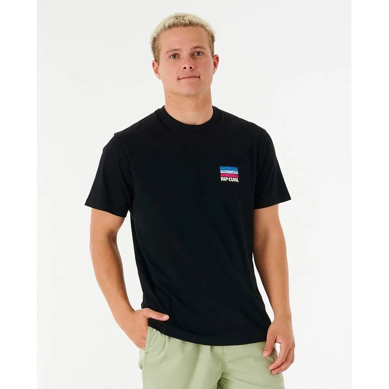 Men’s Surf Revival Peak Tee BLACK S