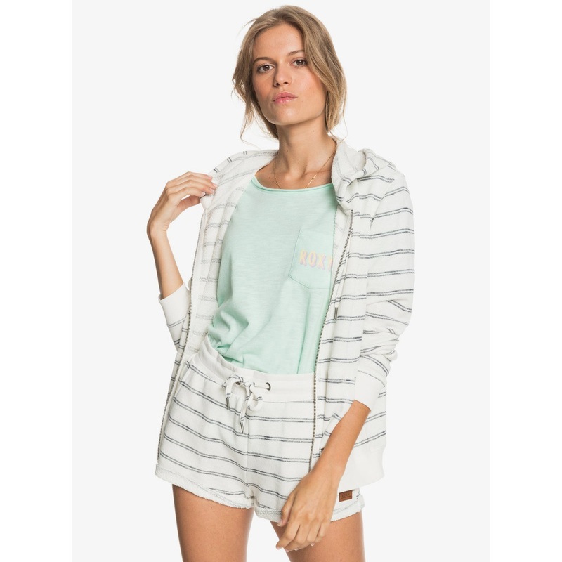 Women’s Perfect Wave Stripes Zip-Up Hoodie SNOW WHITE HORIZ WILL STRIPES XS