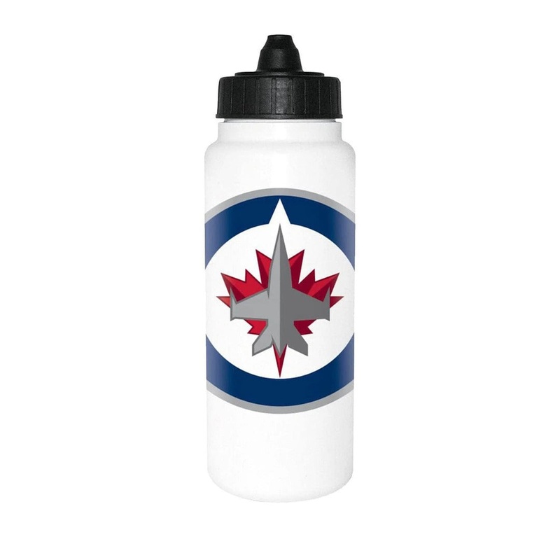 Inglasco NHL Winnipeg Jets Water Bottle White 1 L