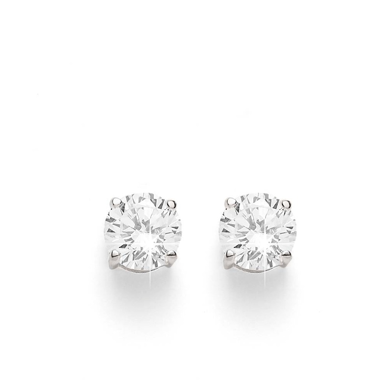9ct white gold 0.50ct diamond studs