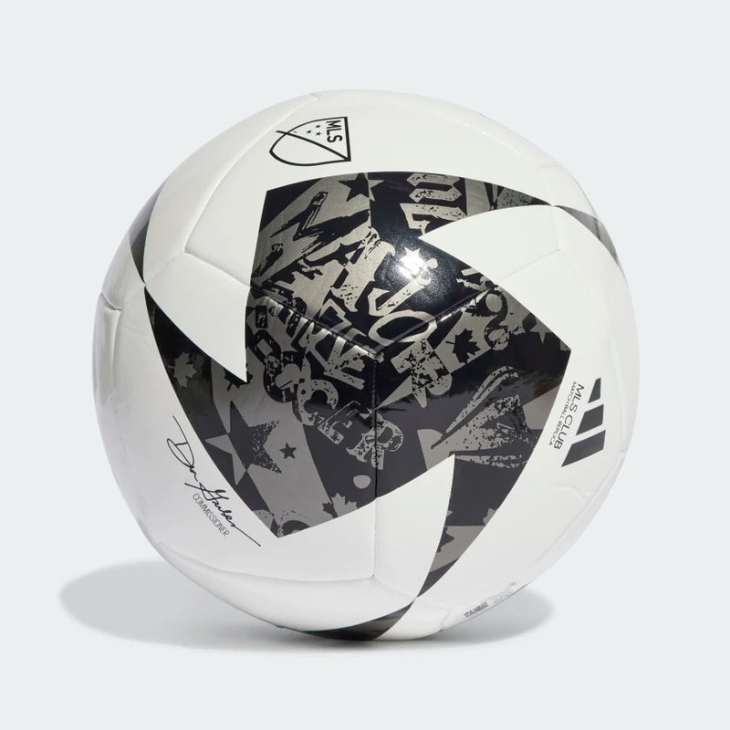 MLS Club Soccer Ball WHITE/BLACK/IRON METALLIC 3
