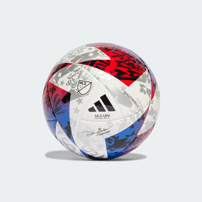 MLS Mini Soccer Ball WHITE/BLUE/RED OS
