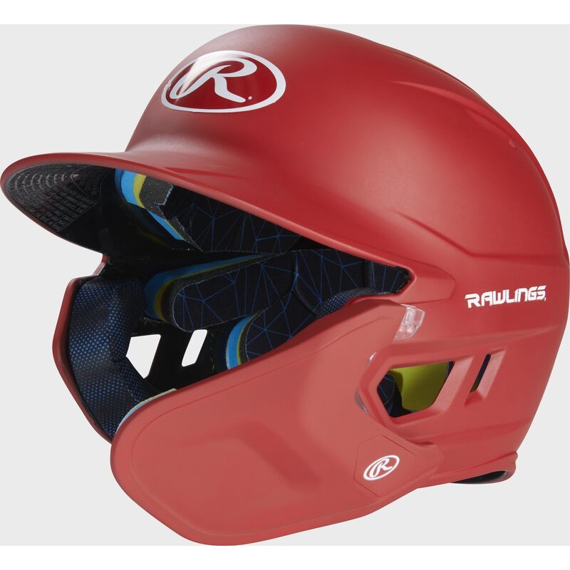 Mach Adjustable Senior Batting Helmet RED LEFT HAND BATTER