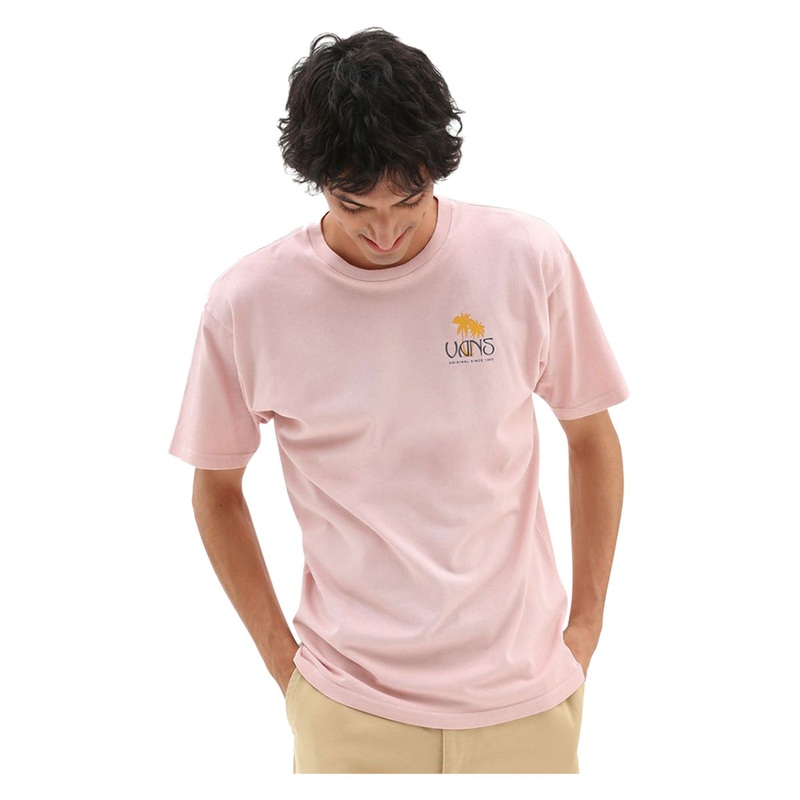 Men’s Sunset Dual Palm Vintage T-Shirt ROSE SMOKE S