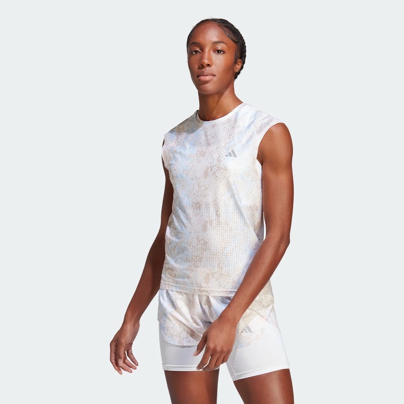 Women’s Fast Running Tee WHITE/WONDER TAUPE S