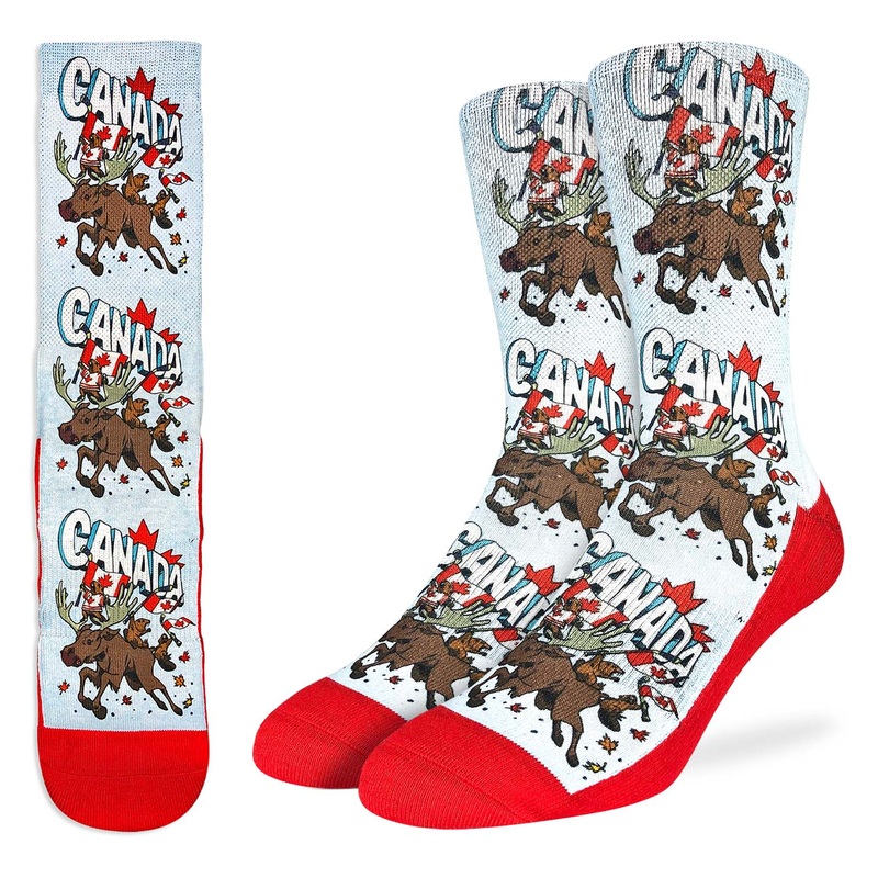 Men’s Majestic Canadian Moose & Beaver Socks OS
