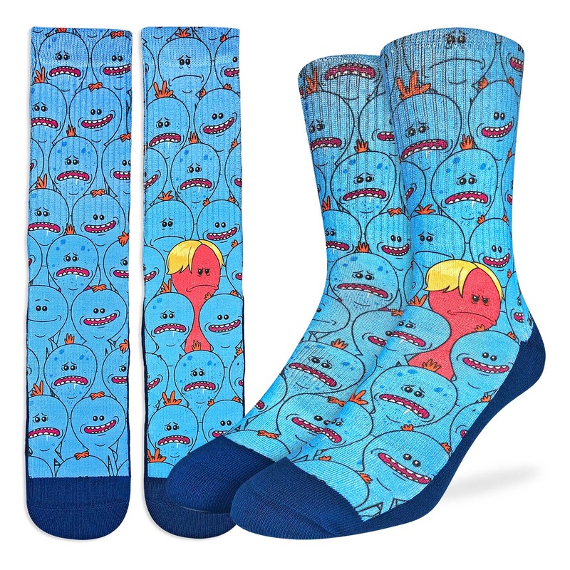 Men’s Rick and Morty, Mr. Meeseeks Socks OS