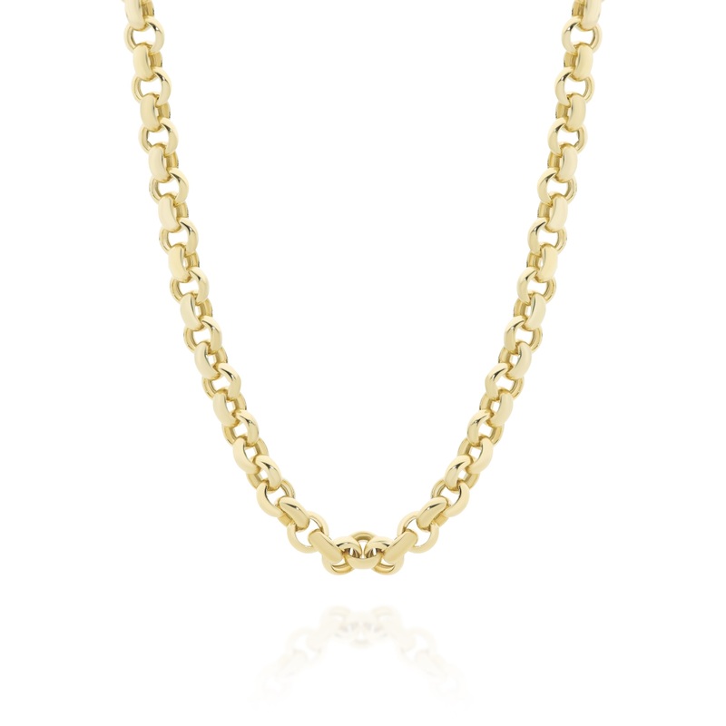 9ct gold necklace 46cm