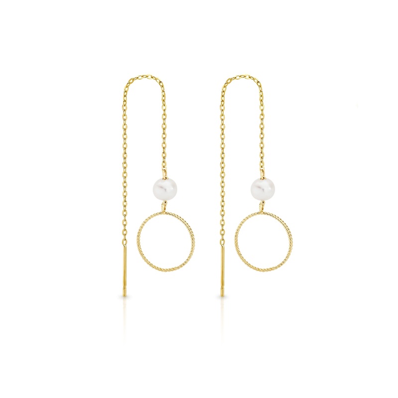 9ct gold pearl threads