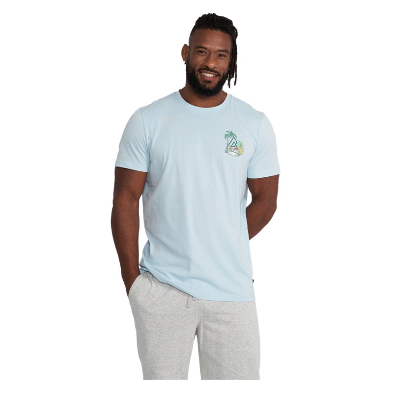 Men’s Giles Graphic Wave T-Shirt COOL BLUE S