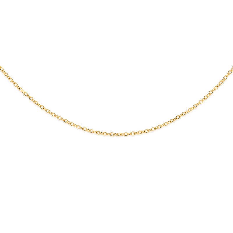 9ct gold cable chain