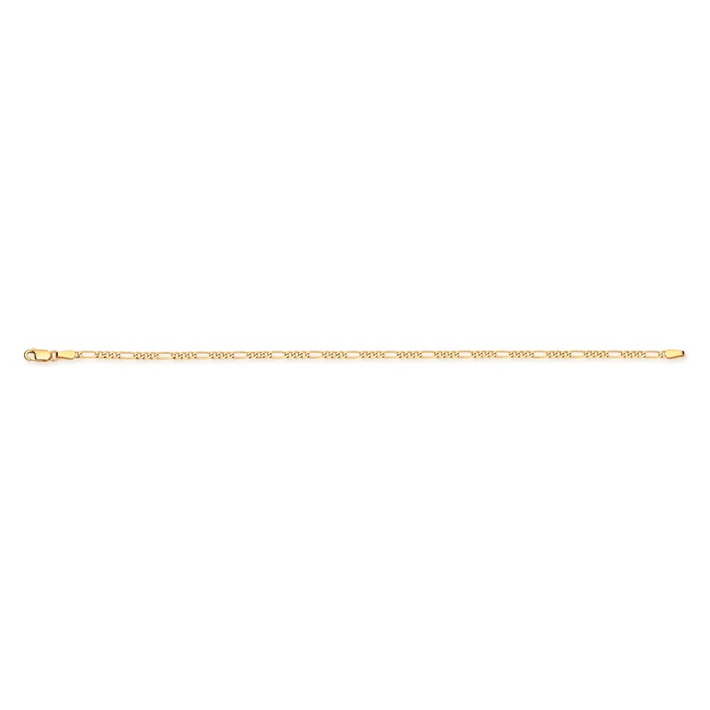 9ct gold figaro bracelet