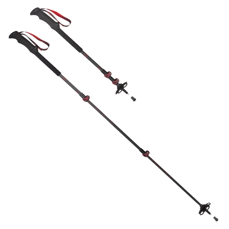 Migra 07 Trekking Poles CARBON/RED DARK OS