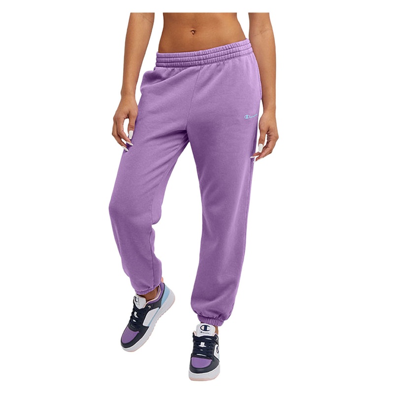 Women’s Acid Wash Fleece Sweat Fleece Pants SPRING PURPLE XS