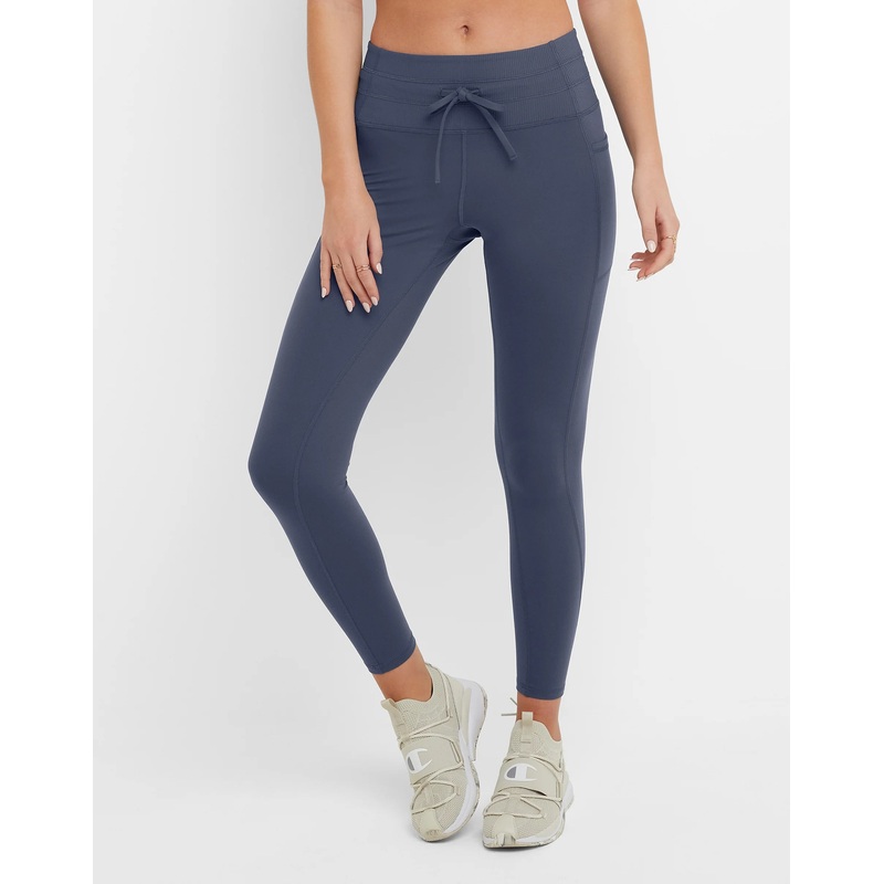 Women’s Soft Touch Drawcord Leggings 25″ CLASSIC SKY BLUE XS