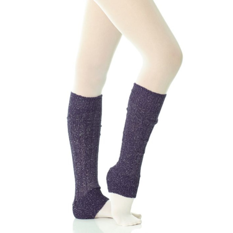 MD259 Mondor Glitter Legwarmers 14″ Black – 52