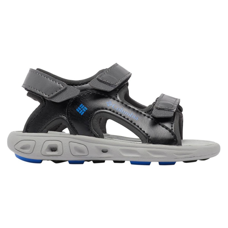 Youth Techsun 3 Straps Adjustable Sandals DARK GREY/BLUE MACAW 1