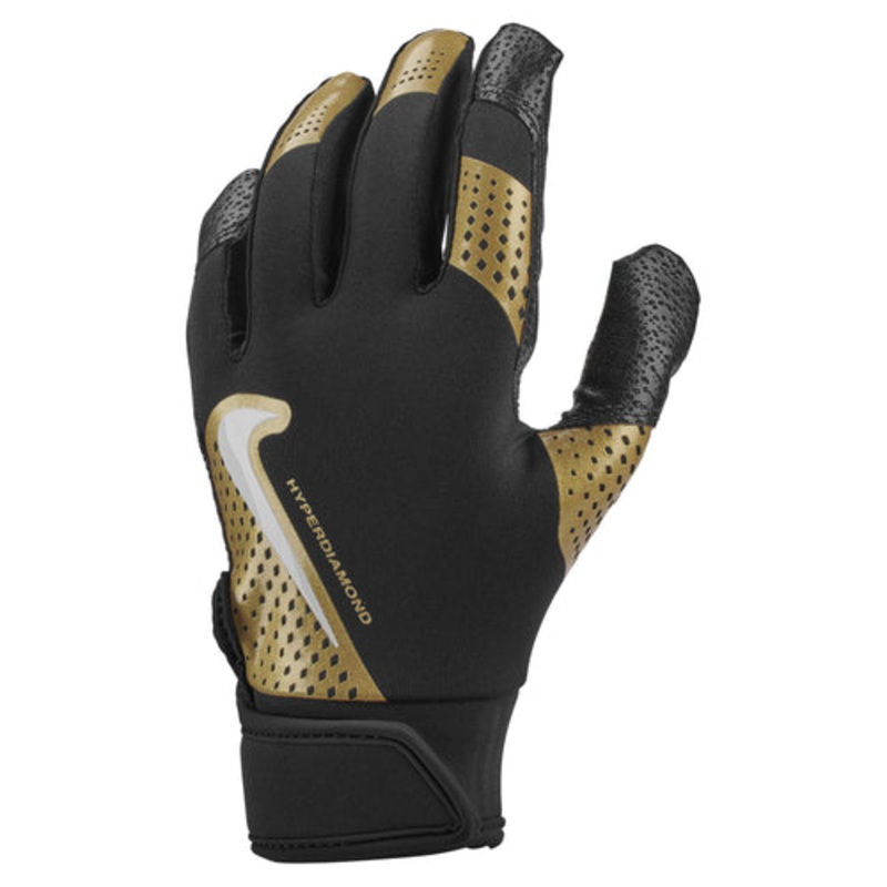 Hyperdiamond 2.0 Batting Gloves BLACK/GOLD/WHITE XS