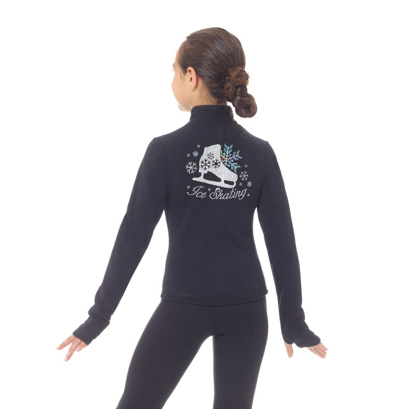 MD24485 Mondor Polartec Black Rhinestones Jacket Child 4-6