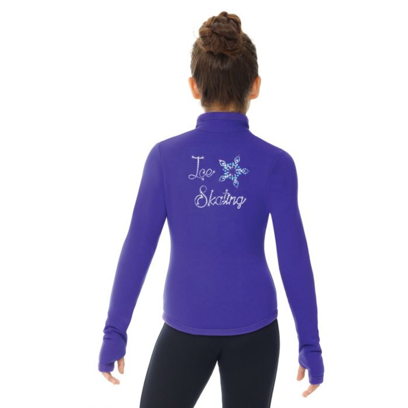 MD24489 Mondor Polartec Rhinestones Jacket Purple Child 6-7