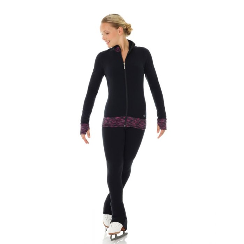 MD4486 Mondor Polartec Fuchsia Black Jacket Adult XL Fuchsia/Black