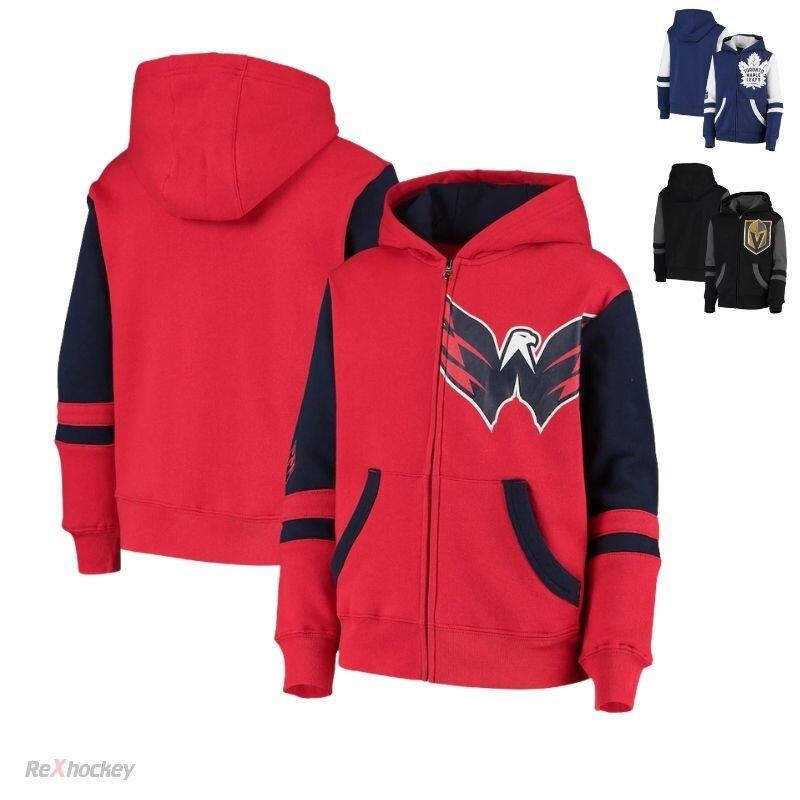 NHL Faceoff Full-Zip Fleece Hoodie Junior Co:PEN Sz:XS