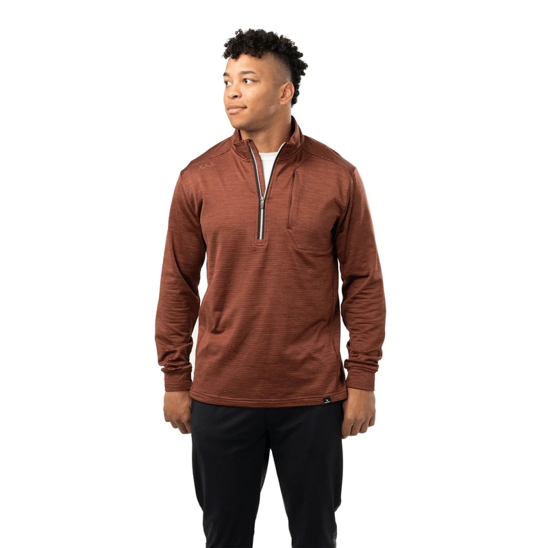 S23 Bauer FLC Half Zip Sweatshirt bordeaux Senior Sz:S