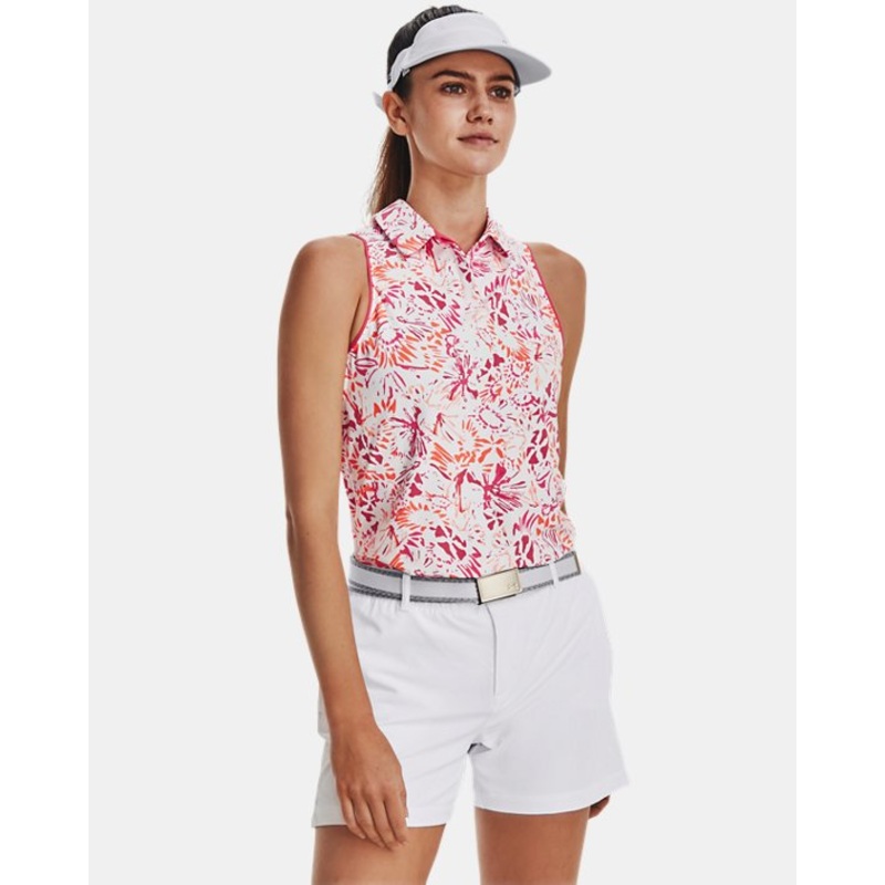 Women’s Iso-Chill Sleeveless Polo WHITE/PERFECTION XS