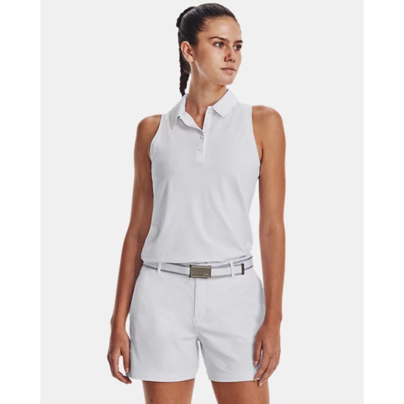 Women’s Playoff Sleeveless Polo WHITE XS