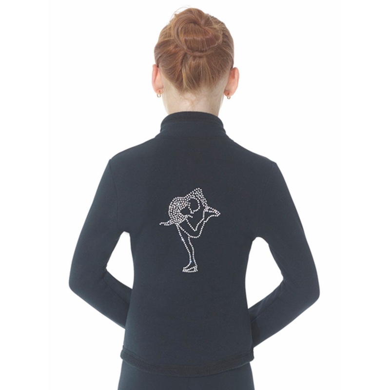 MD24482 Mondor Rhinestone Polartec Jacket Black Child 4-6