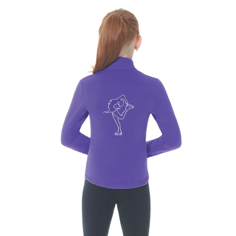 MD24482 Mondor Rhinestone Polartec Jacket Purple – Adult Adult Large