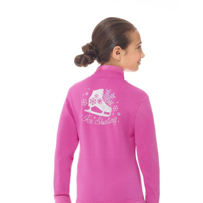 MD24485 Mondor Super Pink Polartec Rhinestones Jacket – Adult Adult Small