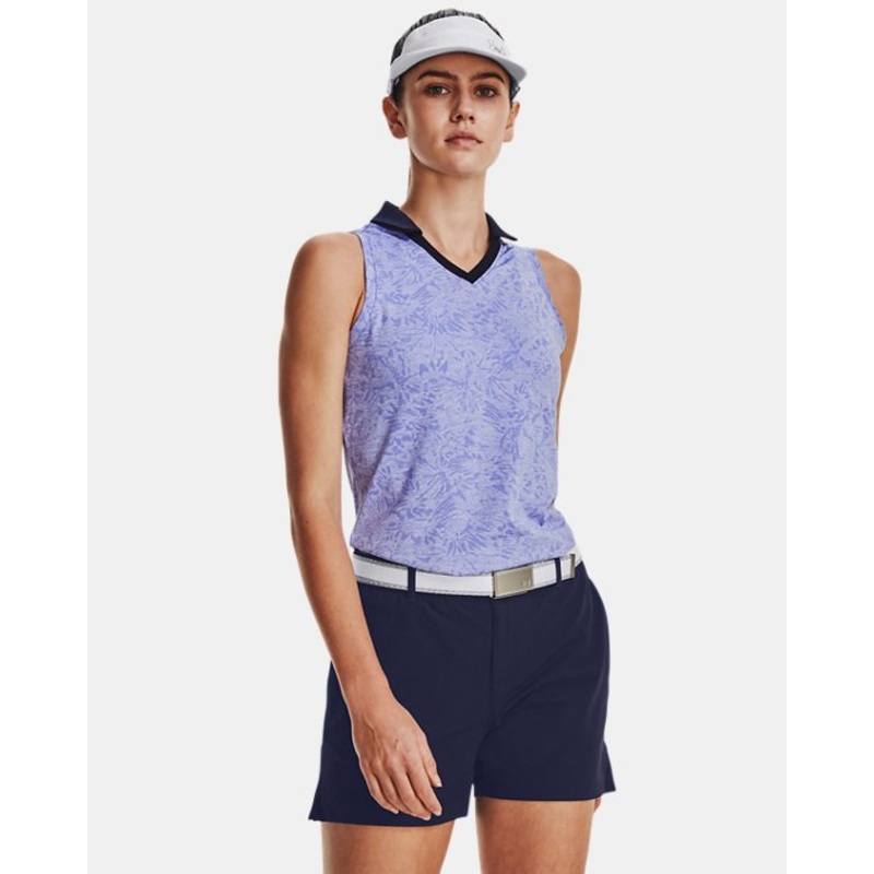 Women’s Playoff Wild Fields Sleeveless Polo BAJA BLUE/WHITE S