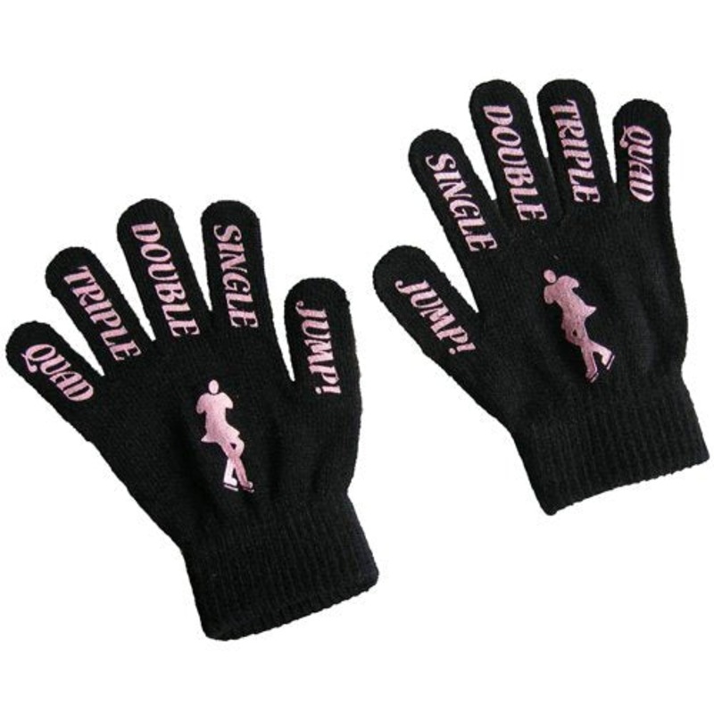 Youth Magic Stretch Gloves with JUMP! Logo Black