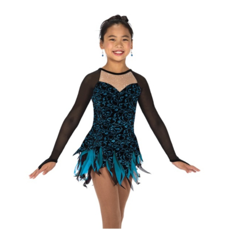 J06/21 Peacock Plume Dress Adult Small