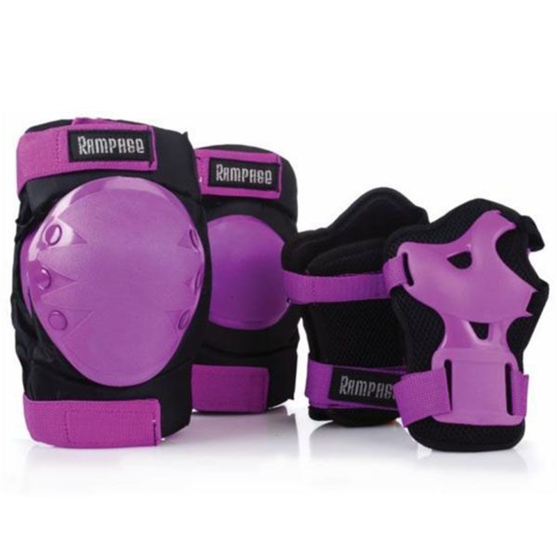 Rampage Knee, Elbow and Wrist Pad Set – Purple Extra-Small