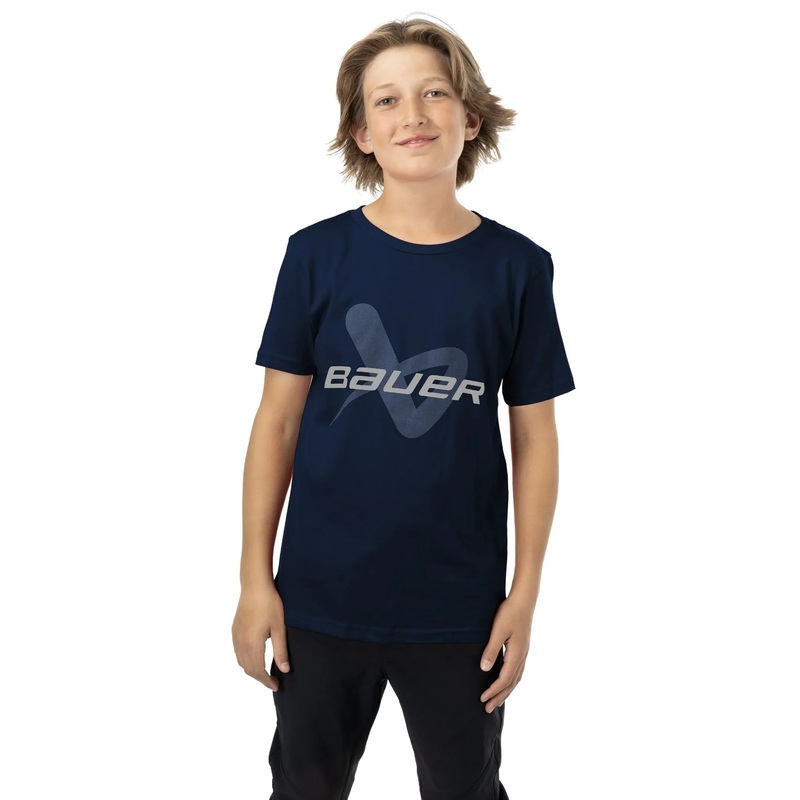 S24 Bauer Core SS Lockup T-shirt Junior Sz:L