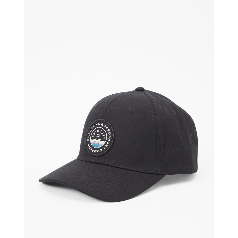 Walled Snapback Hat BLACK