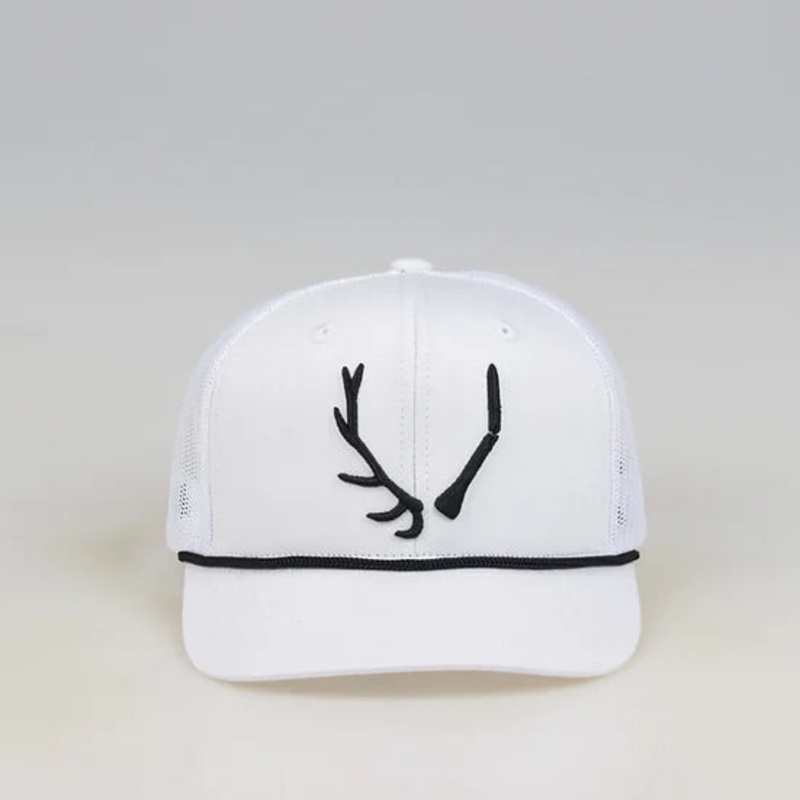 White Antler Trucker Hat