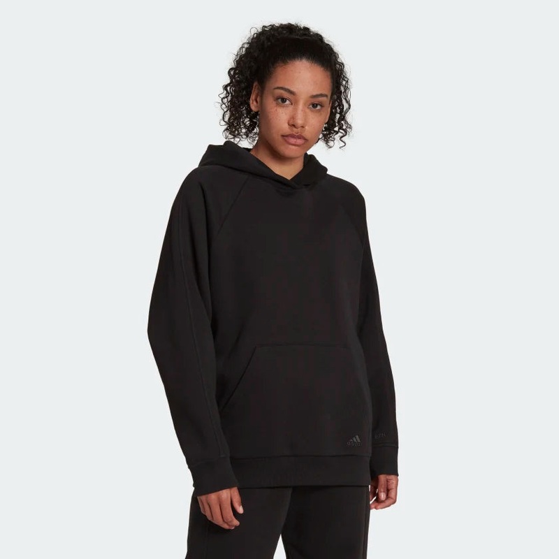 Women’s All SZN Fleece Boyfriend Hoodie BLACK S