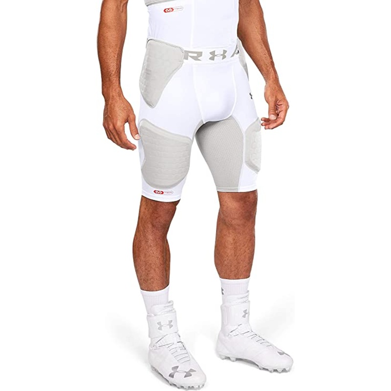 Gameday 5-Pad Football Compression Girdle Youth WHITE M