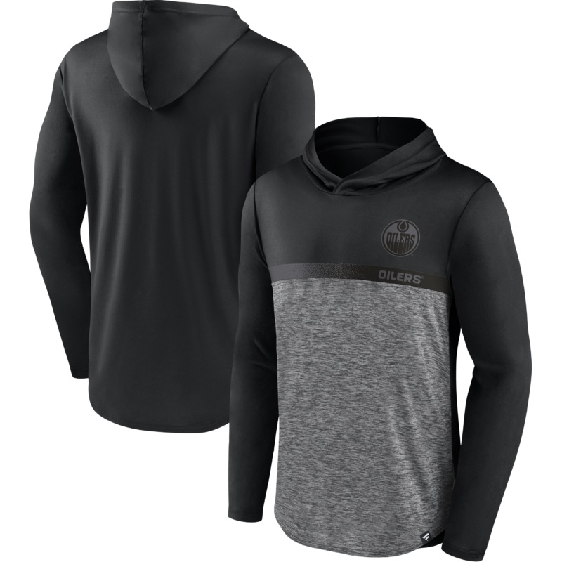 Iconic Defender Light Weight Men’s Hoodie- Edmonton Oilers S